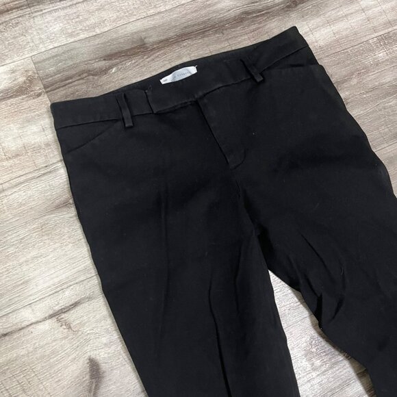 Gap Slim Crop Mid Rise Ankle Length Trouser Pants Black Women’s Size 6R - Picture 3 of 10